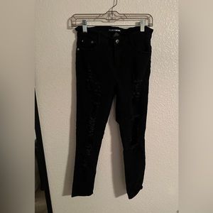 (FashionaNova) Fool For You Booty Lifter Ankle Jeans - Black